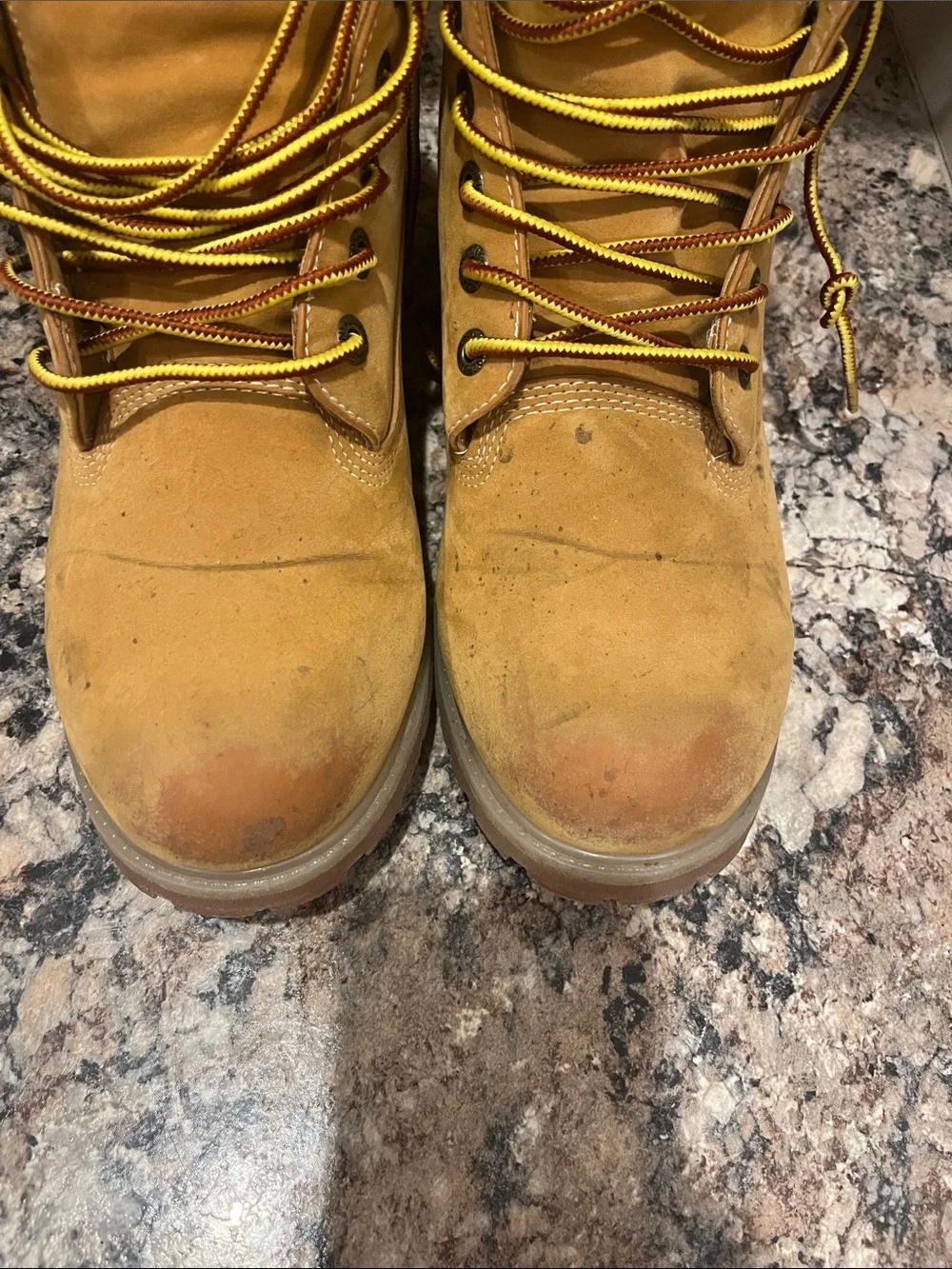 Lugz Wheat/Tan Work Boots with Padded Collar